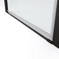 framed pivot glass shower doors color:Matte Black