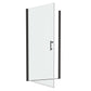 framed pivot shower door color:matte black