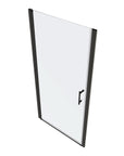 framed pivot shower door color:matte black