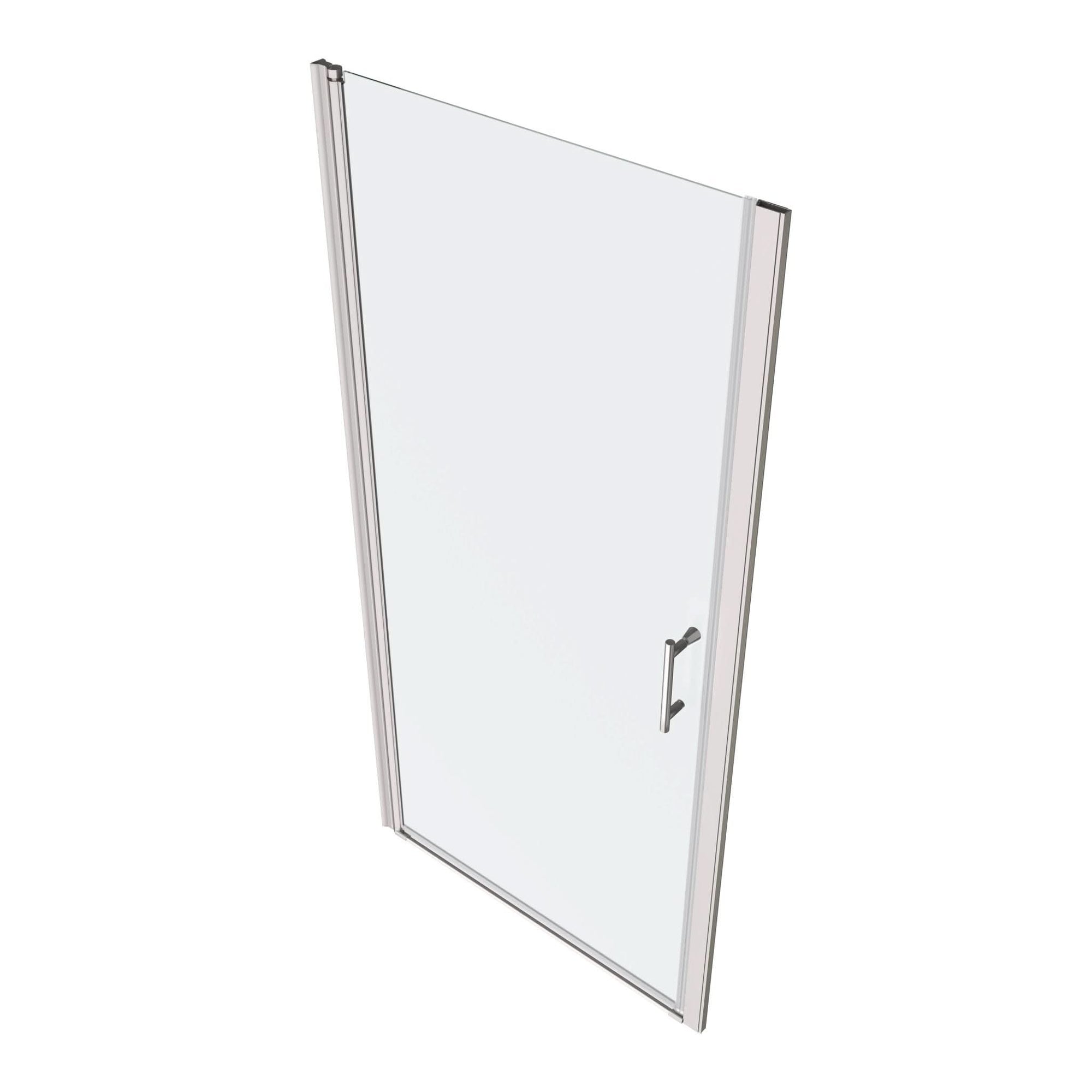 Chrome Framed Pivot Shower Door - Custom Design &amp; Replacement Parts color: chrome