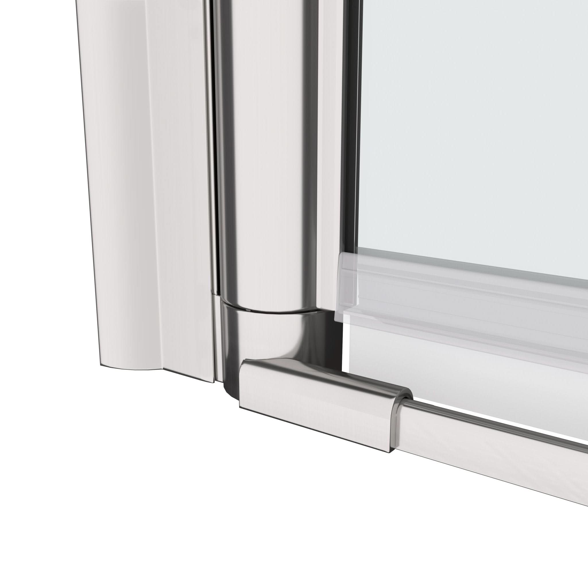 Chrome Framed Pivot Shower Door - Custom Design & Replacement Parts color: chrome
