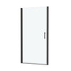 framed pivot glass shower doors color:Matte Black