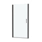 framed pivot shower door color:matte black