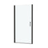 Zerra Series semi-frameless pivot shower door, color:matte black.
