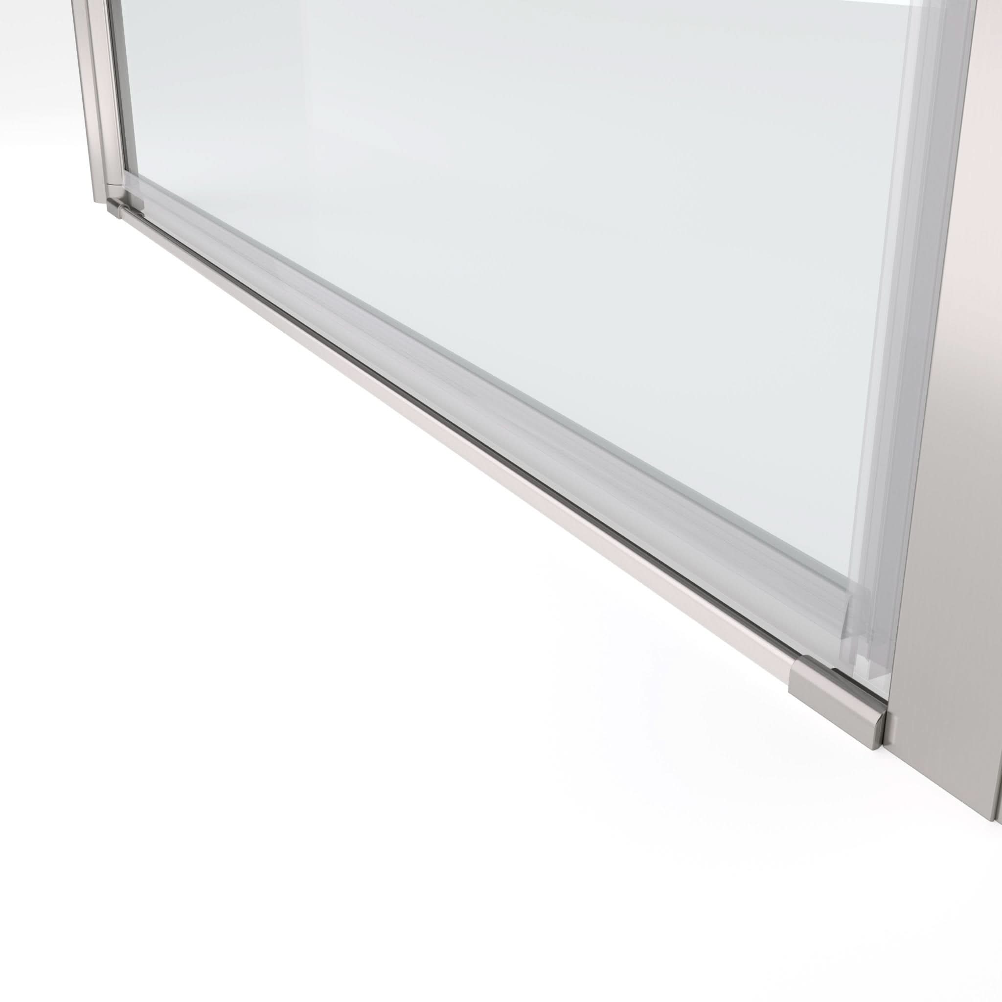 Chrome Framed Pivot Shower Door - Custom Design & Replacement Parts color: chrome