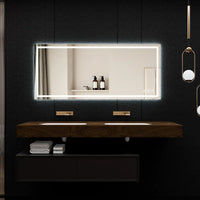 110"*48" Adjustable LED Bathroom Vanity Mirror with Brightness Memory – Anti Fog