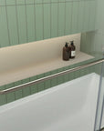 60" W x 58" H Framed Bypass Bathtub Door color:chrome