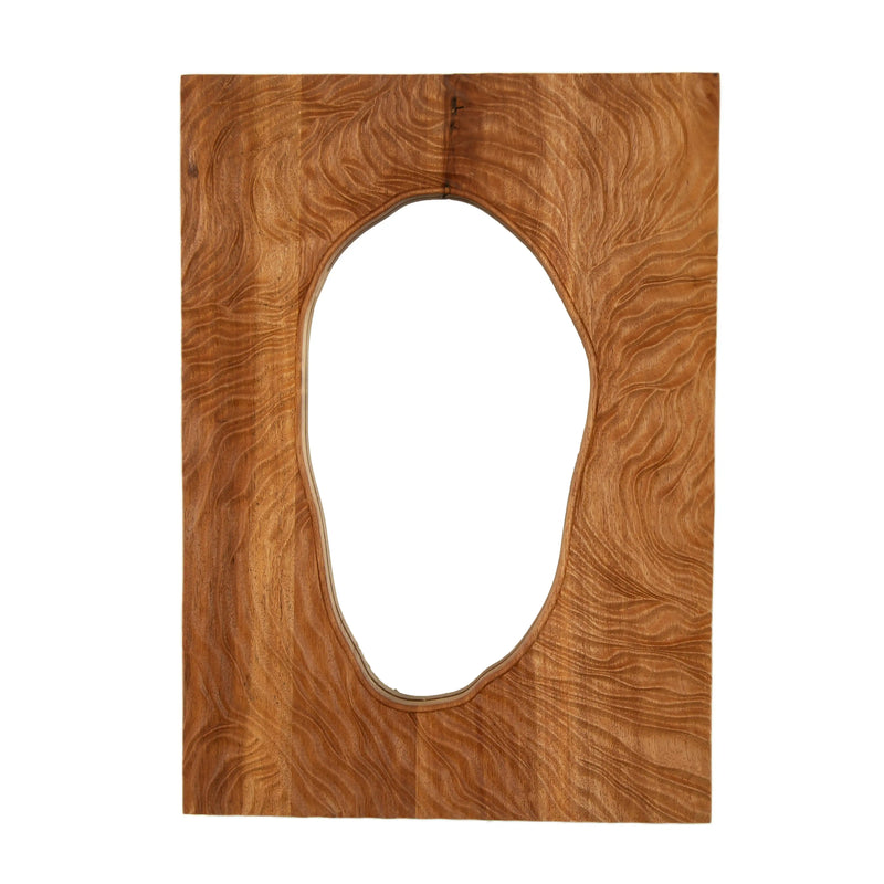 Eon Series 20" Rectangular Wall Rosewood Vanity Mirror