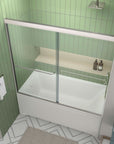 60" W x 58" H Framed Bypass Bathtub Door color:chrome