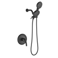 Dorian Series Matte Black Dual-Function Shower Set