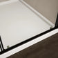 44"-48"/56"-60"W x 72"H Sliding Shower Door, Matte Black Frame with 1/4" Tempered Glass color: Matte Black