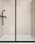 44"-48"/56"-60"W x 72"H Sliding Shower Door, Matte Black Frame with 1/4" Tempered Glass color: Matte Black