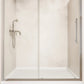 44"-48"/56"-60"W x 72"H Sliding Shower Door, Matte Black Frame with 1/4" Tempered Glass color: Chrome