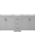Elysian 84" Freestanding Bathroom Vanity with Double Sinks – Grey