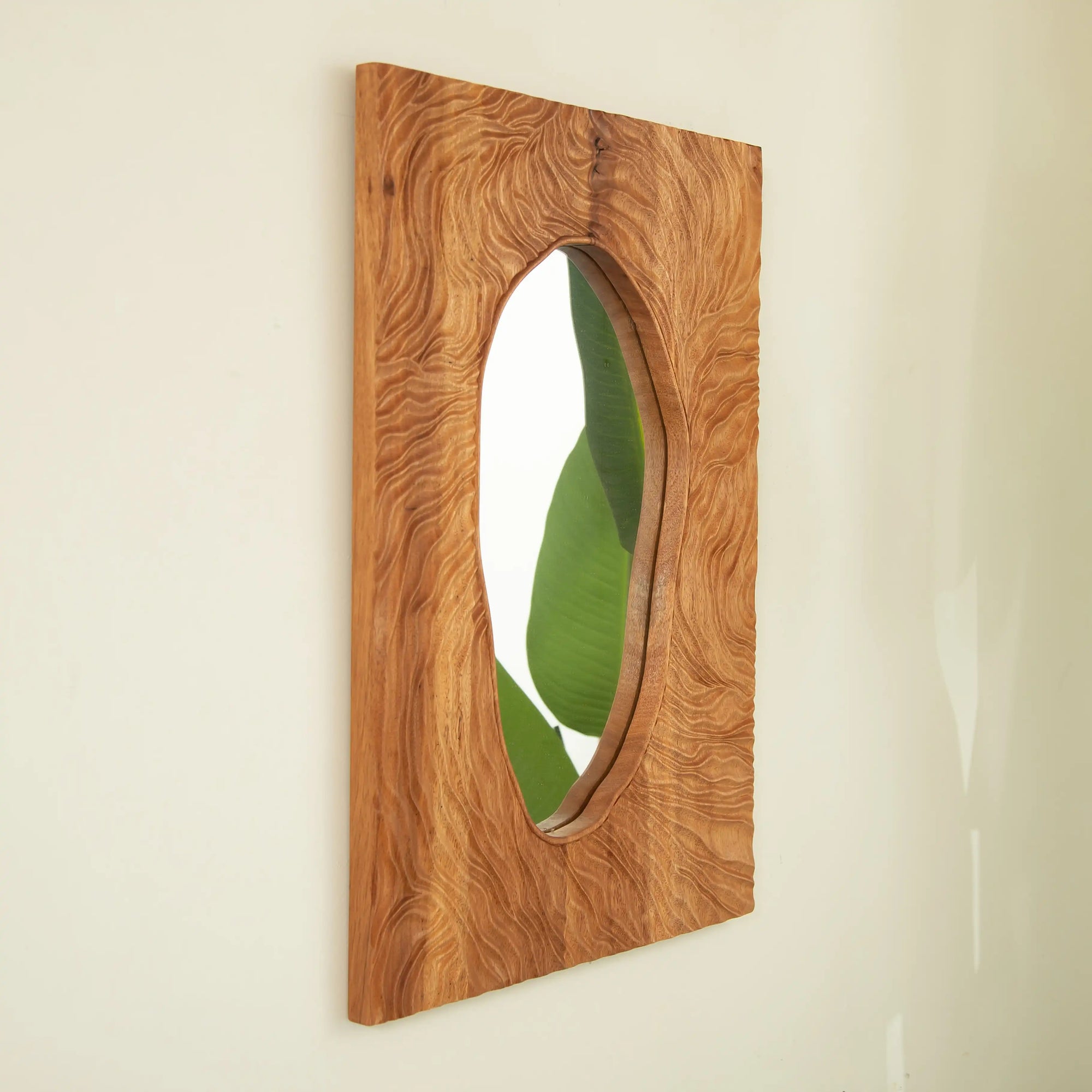 Eon Series 20&quot; Rectangular Wall Rosewood Vanity Mirror
