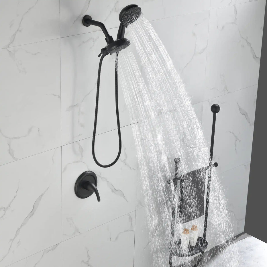 Matte Black Dual-Function Shower Set