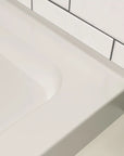 Corner Drain Neo-Angle Shower Base for Tile color:White