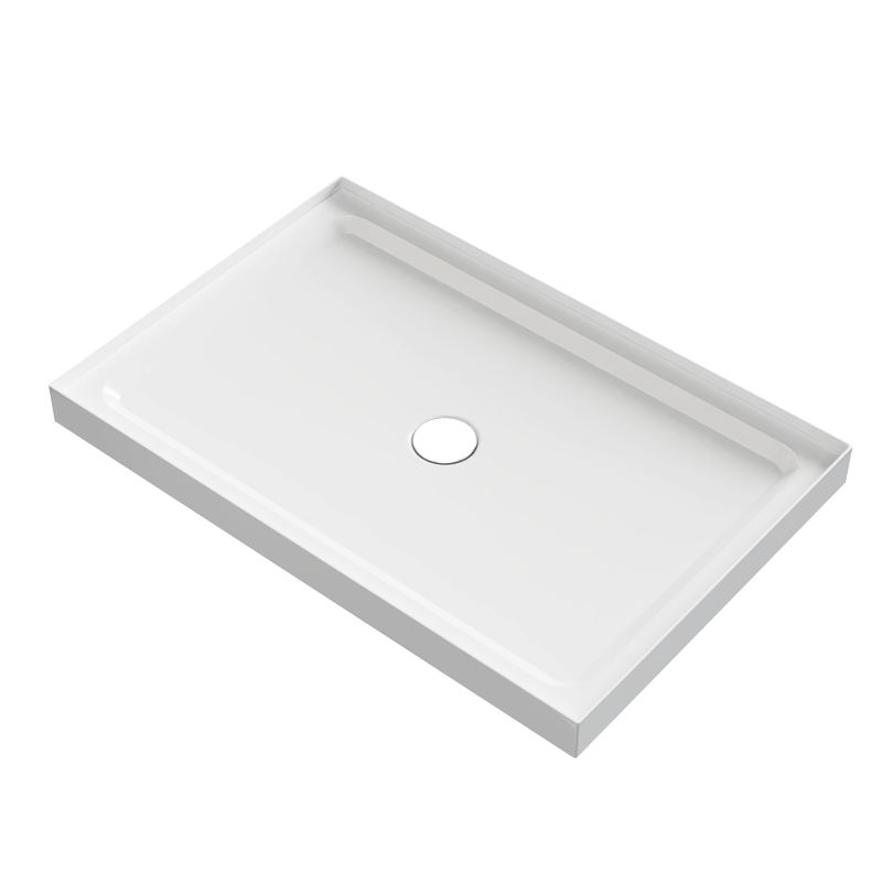 Rectangle Shower Base Pan 4-wall Alcove color:White