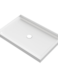 Rectangle Shower Base Pan 4-wall Alcove color:White