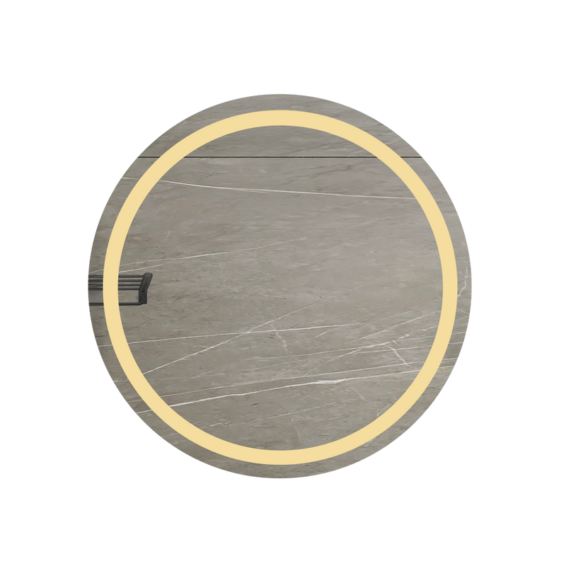 Aureal 28'' Round Polished LED Bathroom Vanity Mirror