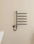Gray Orven Series towel heater rack 16 x 27 wall-mounted with sleek modern finish | Ace Decor