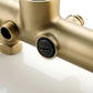 Copper Shower Faucet Set - 5-Function Handheld color:Brushed Gold