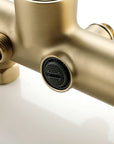 Copper Shower Faucet Set - 5-Function Handheld color:Brushed Gold