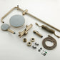 Copper Shower Faucet Set - 5-Function Handheld color:Brushed Gold