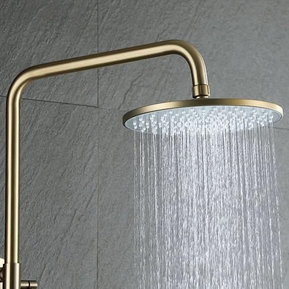 Copper Shower Faucet Set - 5-Function Handheld color:Brushed Gold