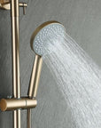 Copper Shower Faucet Set - 5-Function Handheld color:Brushed Gold