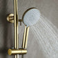 Copper Shower Faucet Set - 5-Function Handheld color:Brushed Gold