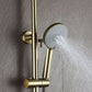 Copper Shower Faucet Set - 5-Function Handheld color:Brushed Gold