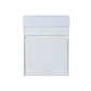 18'' Floating Bathroom Vanity with White Resin Sink & Soft-Close Door color: White Straight Grain