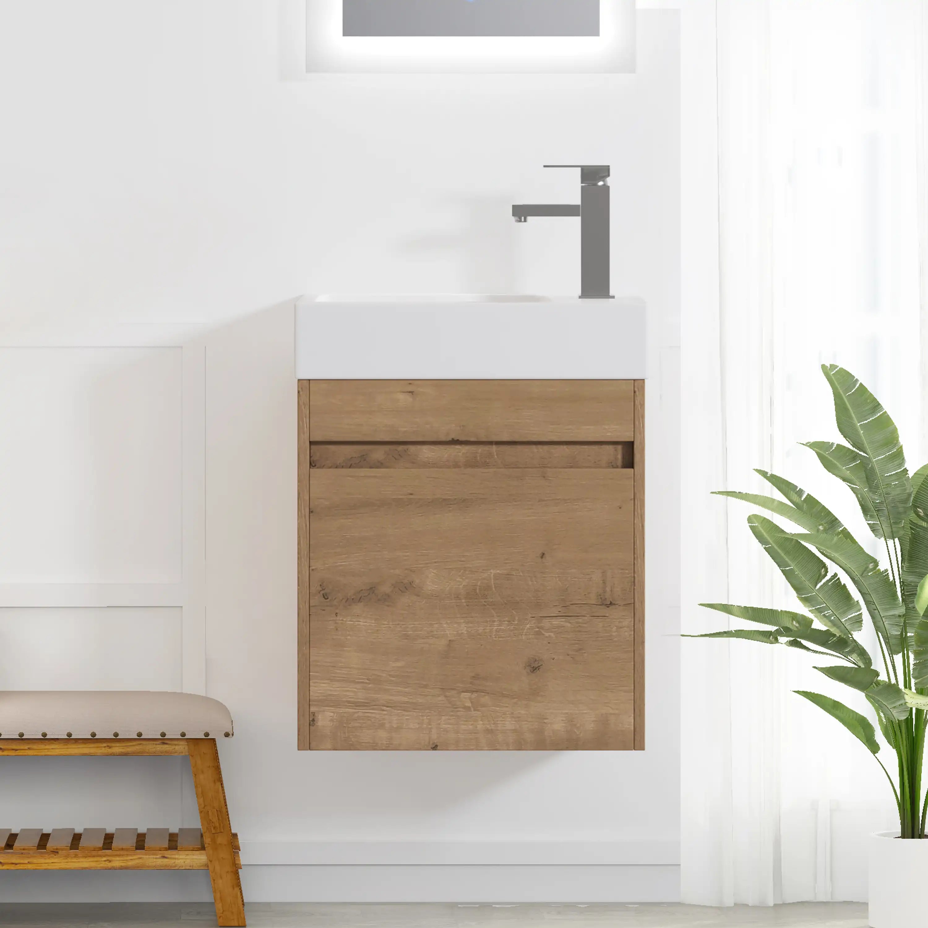 Lifestyle bathroom scene featuring 18