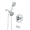 Briar 2-in-1 Dual Shower System with Tub Spout - Chrome