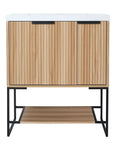 Freestanding Bathroom Vanity with Resin Basin - Modern and Elegant color: Maple