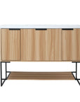 48" Freestanding Bathroom Vanity with Resin Basin color: Maple