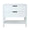 Freestanding Bathroom Vanity with Plywood and 2 Drawers color: White