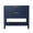 Freestanding Bathroom Vanity with Plywood and 2 Drawers color: Navy Blue