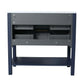 Freestanding Bathroom Vanity with Plywood and 2 Drawers color: Navy Blue