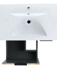 Freestanding Bathroom Vanity with Resin Basin - Modern and Elegant color: Maple