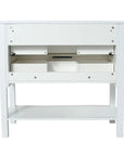 Freestanding Bathroom Vanity with Plywood and 2 Drawers color: White