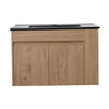 30-Inch Bathroom Vanity with Adjustable Open Shelves color: Imitative Oak