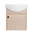 18" small bathroom vanity with sink with minimalist wood cabinet and compact wall-mounted design | Ace Decor