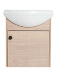 18 Inch Freestanding Bathroom Vanity with Sink color: Plain Light Oak