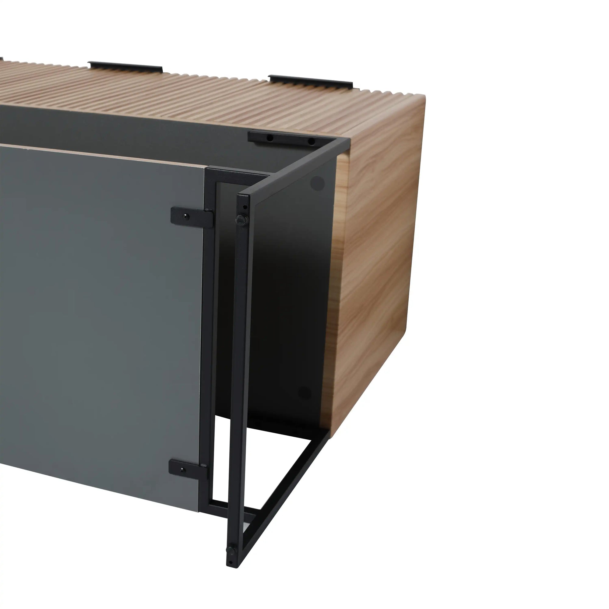maple bathroom vanity 48 side cabinet frame and hinge detail | Ace Decor