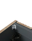 maple bathroom vanity 48 interior hinge detail and cabinet construction | Ace Decor