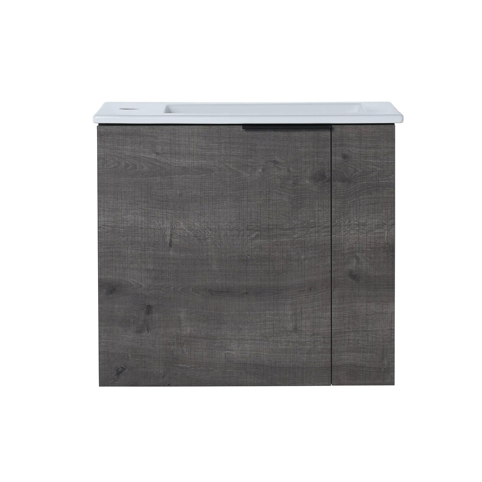 22” Wall-Mounted Floating Bathroom Vanity Sink – 3 Colors, 1 Storage Space, Side Faucet