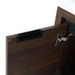 Compact Floating Bathroom Cabinet with Sink & Soft Close Doors color: California Walnut