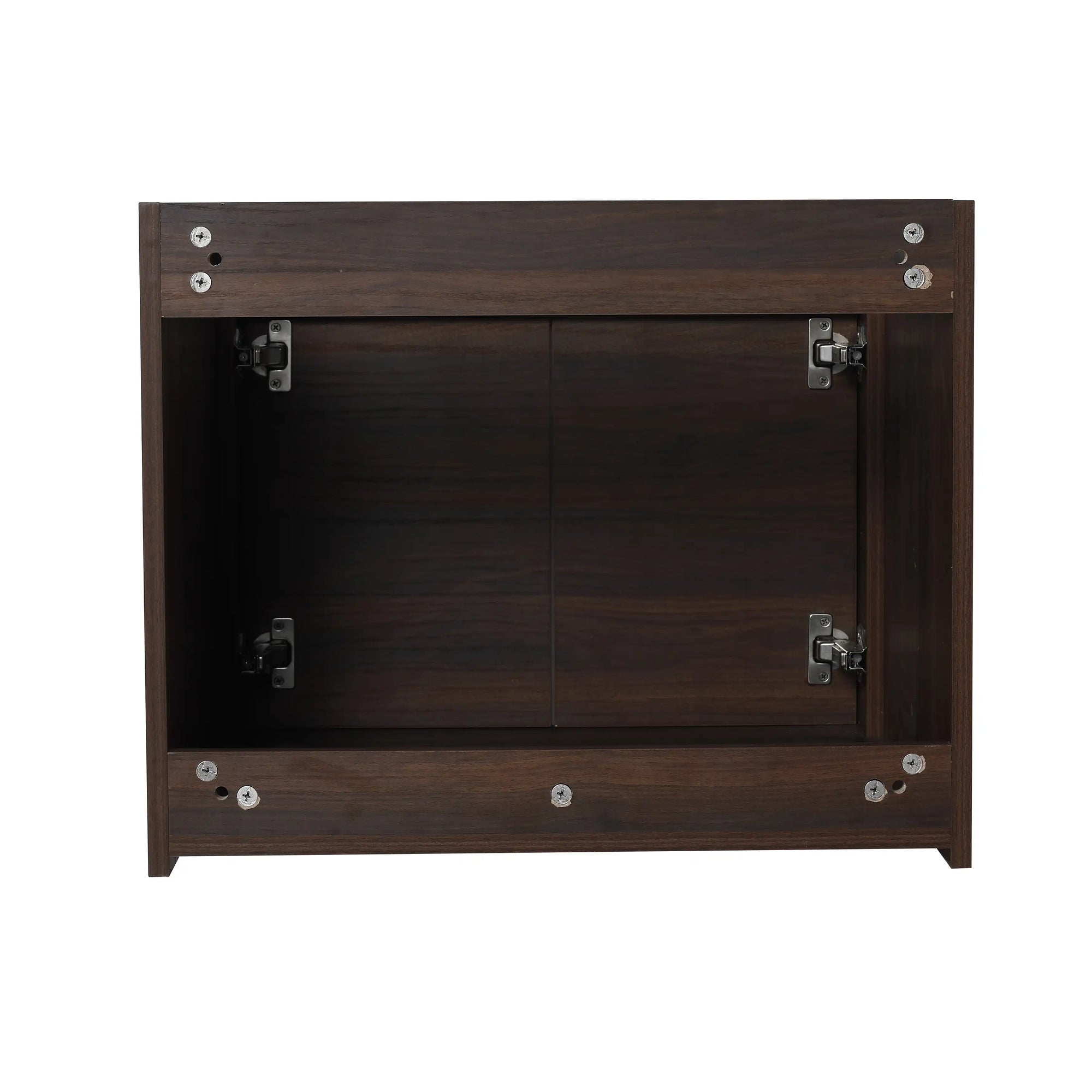 Rear mounting structure of 24" floating vanity bathroom designed for wall installation | Ace Decor